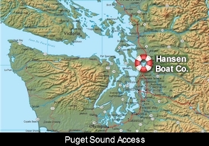 Hansen Boat Co Location Map
